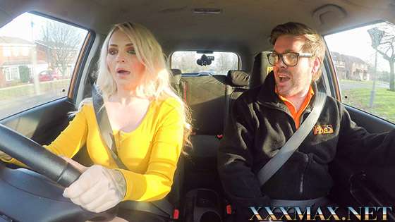 FakeDrivingSchool – Blonde Louise Lee rides Ryan