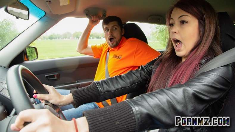 FakeDrivingSchool – Instructor licks cute learners ass