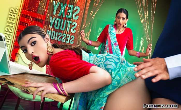 Sari Stepsisters Sexy Study Session – Laynee James, Julia James (StepSiblings)