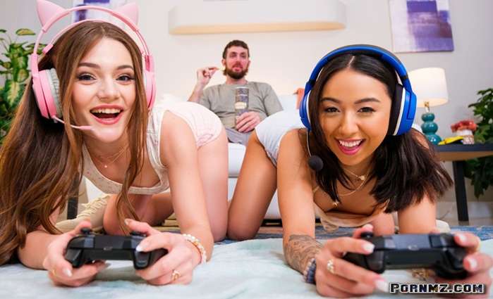 Brazzers Juniper Ren Liora Vane – Two Slutty Pussies One Girthy Cock